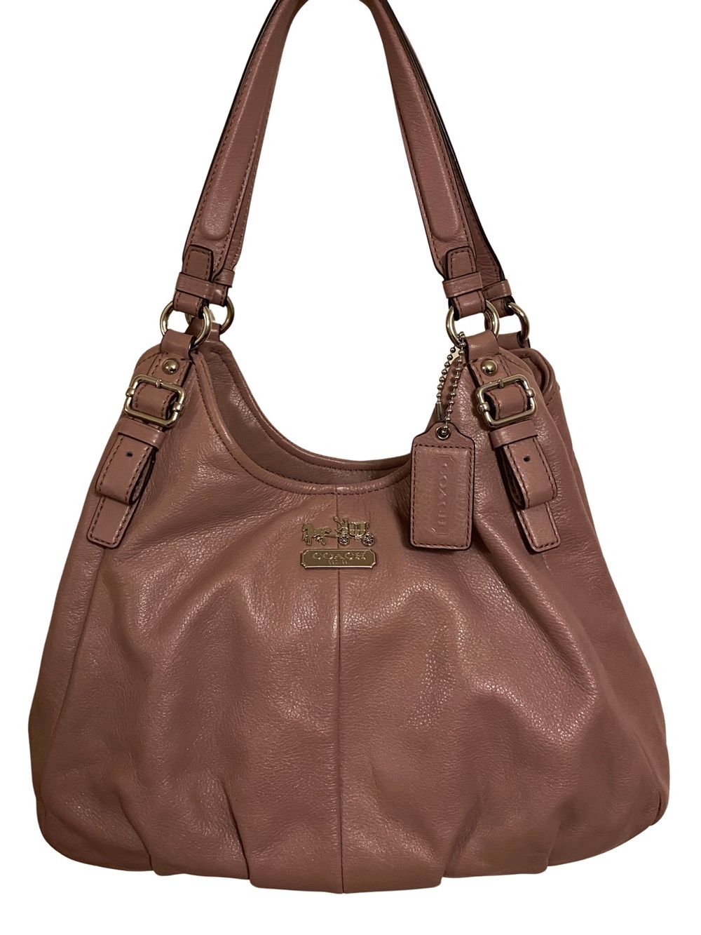 Coach Madison Maggie Leather Shoulder Bag – Dusty Pink / Mauve
